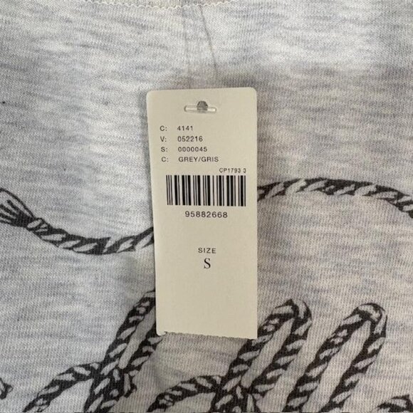 Anthropologie Sweatshirt Womens Small Gray Saddle Up Rope Graphic NWT - Picture 4 of 8